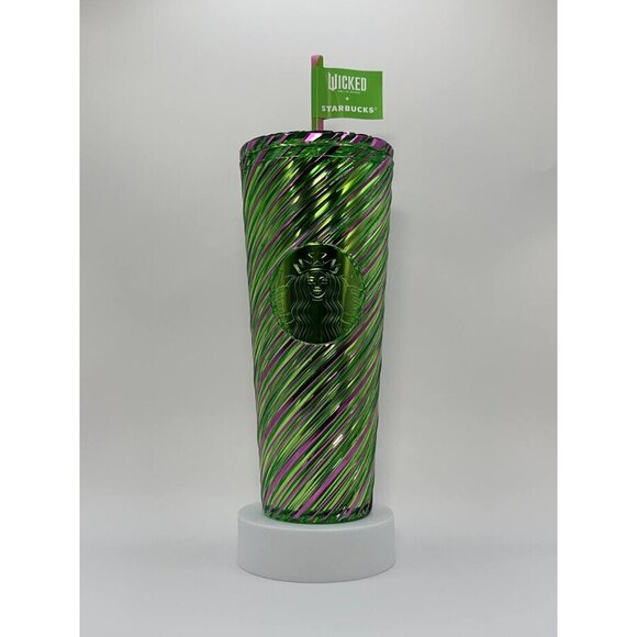 ✨ New Starbucks Wicked Pink & Green Swirl Tumbler (24 oz.) with Straw ✨ - Picture 2 of 6